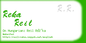 reka reil business card